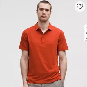 Lululemon Men's Red Polo Shirt In Medium